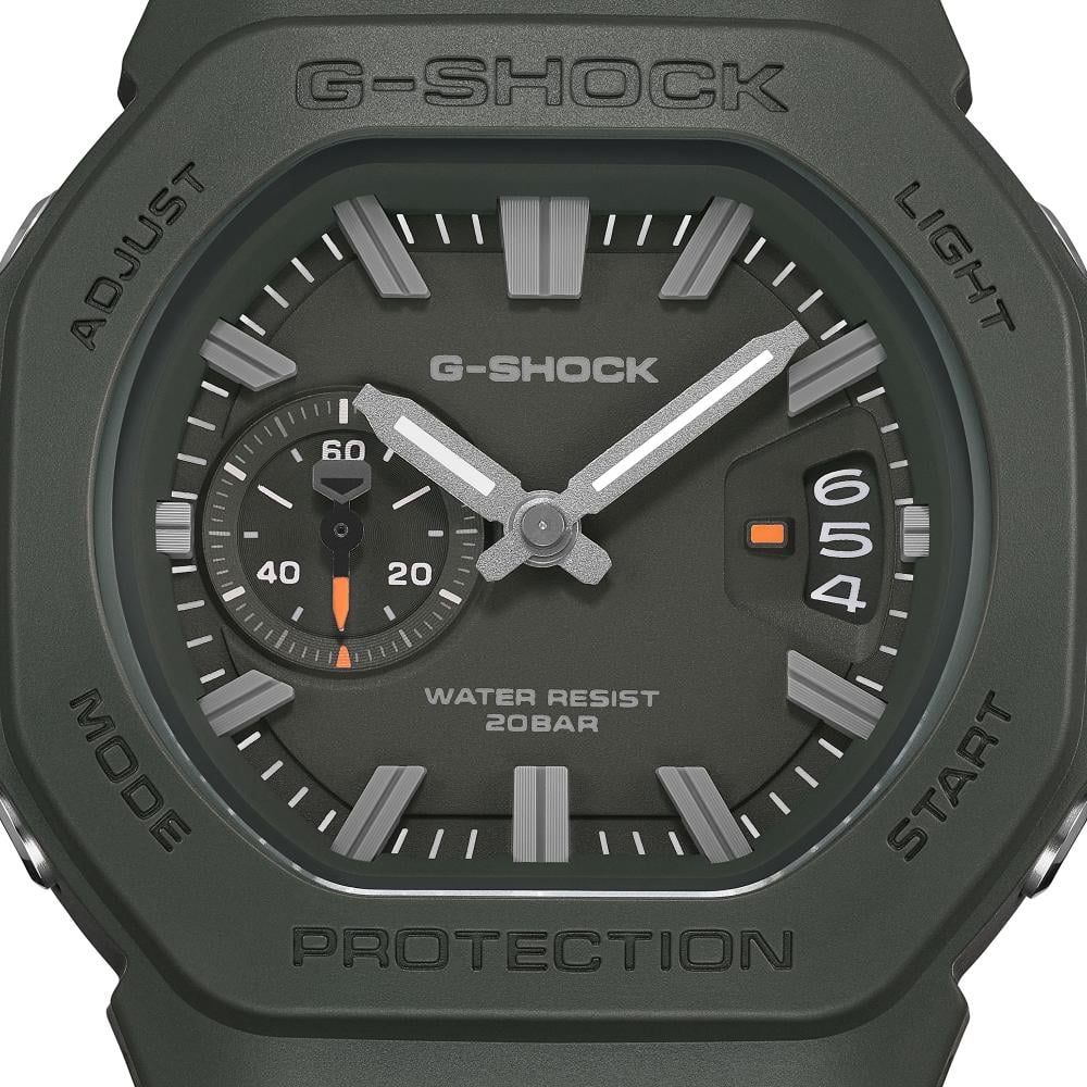 Collection G-Shock - GAC-2500-3AER - Montre Casio – montre analogique, boîtier en résine bio vert, bracelet en résine bio vert – vue 3