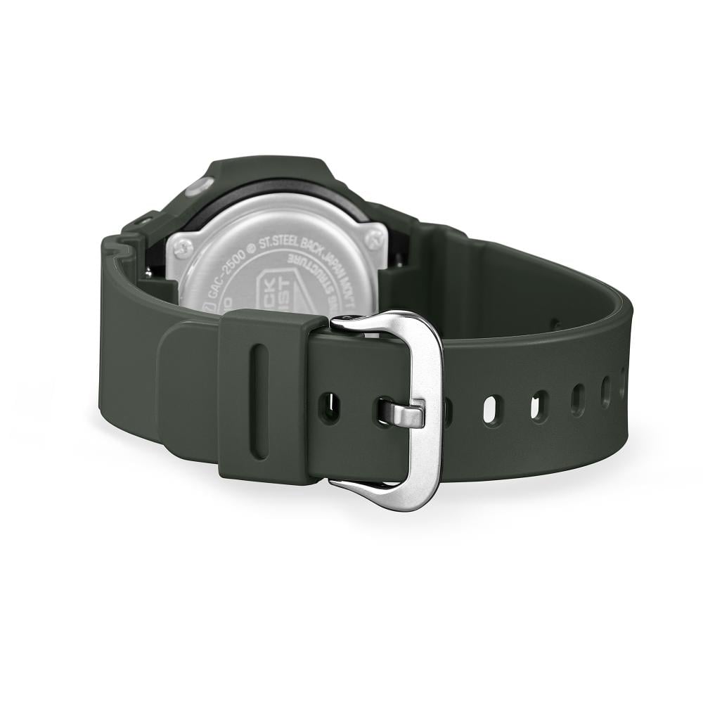 Collection G-Shock - GAC-2500-3AER - Montre Casio – montre analogique, boîtier en résine bio vert, bracelet en résine bio vert – vue 6