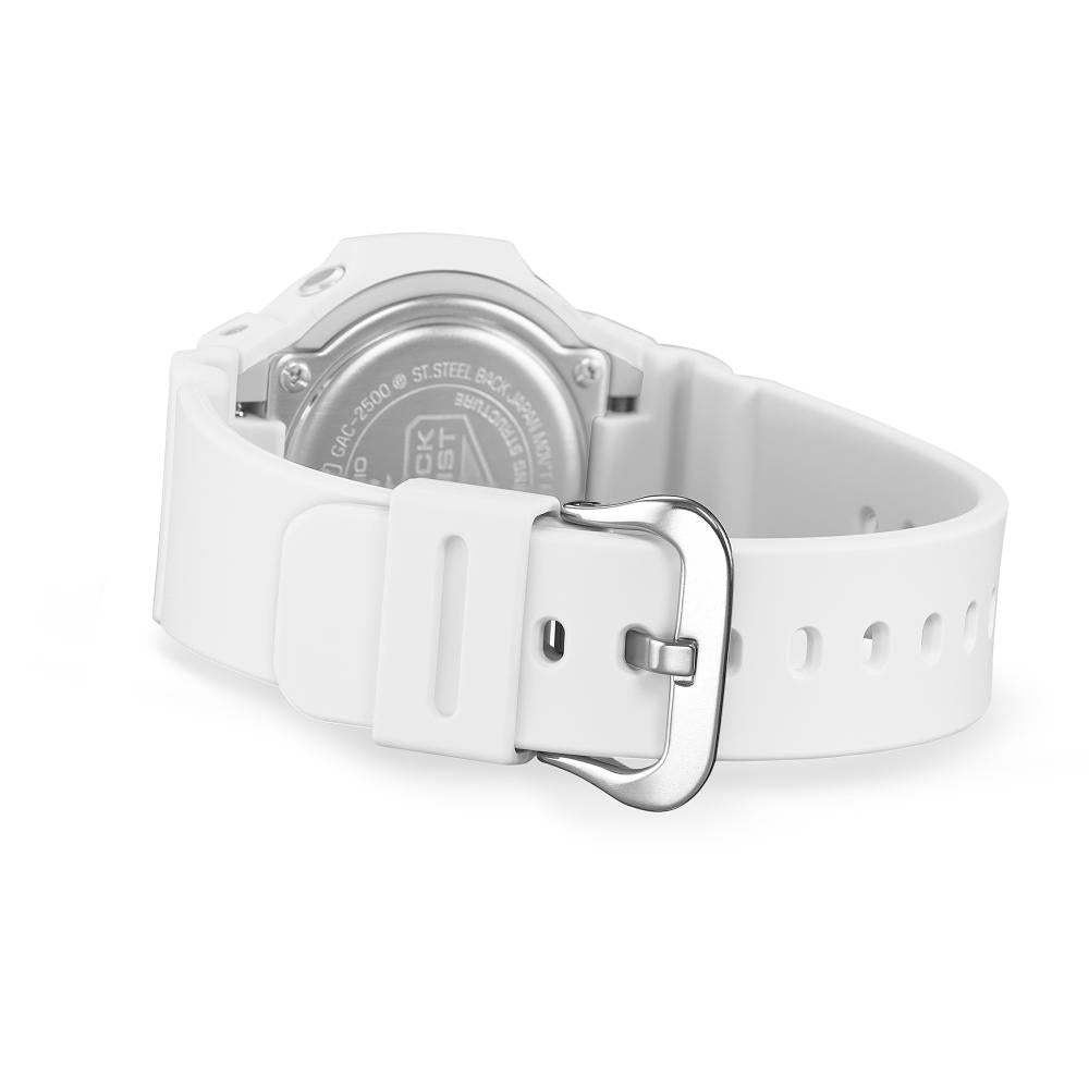 Collection G-Shock - GAC-2500-7AER - Montre Casio – montre analogique, boîtier en résine bio blanc, bracelet en résine bio blanc – vue 6