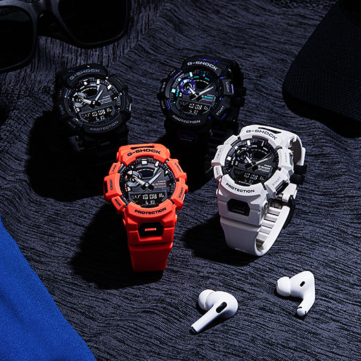 Collection G-Shock - GBA-900-7AER - Montre Casio – montre connectée, boîtier en résine blanc, bracelet en résine blanc – vue 5