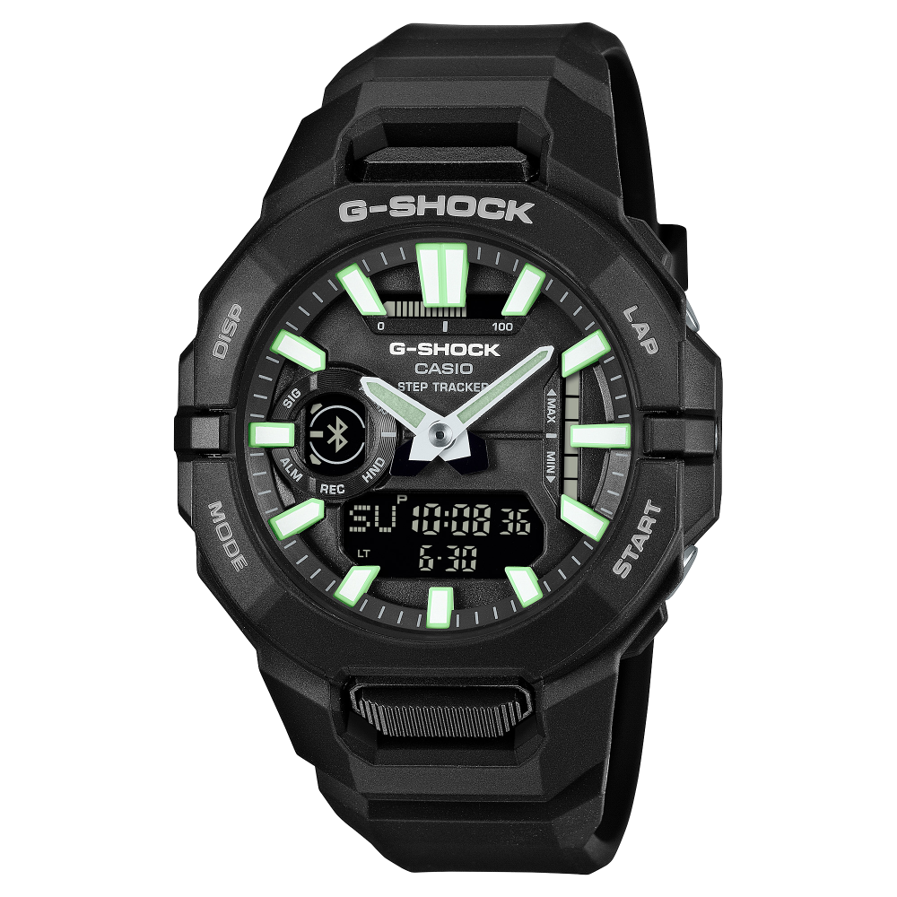 Collection G-Shock - GBA-950-1AER - Montre Casio – boîtier et bracelet monobloc en résine bio noire – vue de face