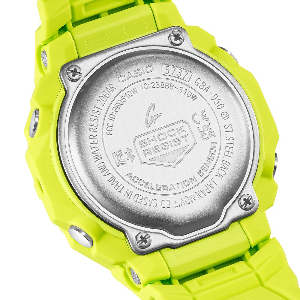 Collection G-Shock - GBA-950-9A3ER - Montre Casio – montre numérique-analogique connectée, boîtier et bracelet en résine bio – vue 7