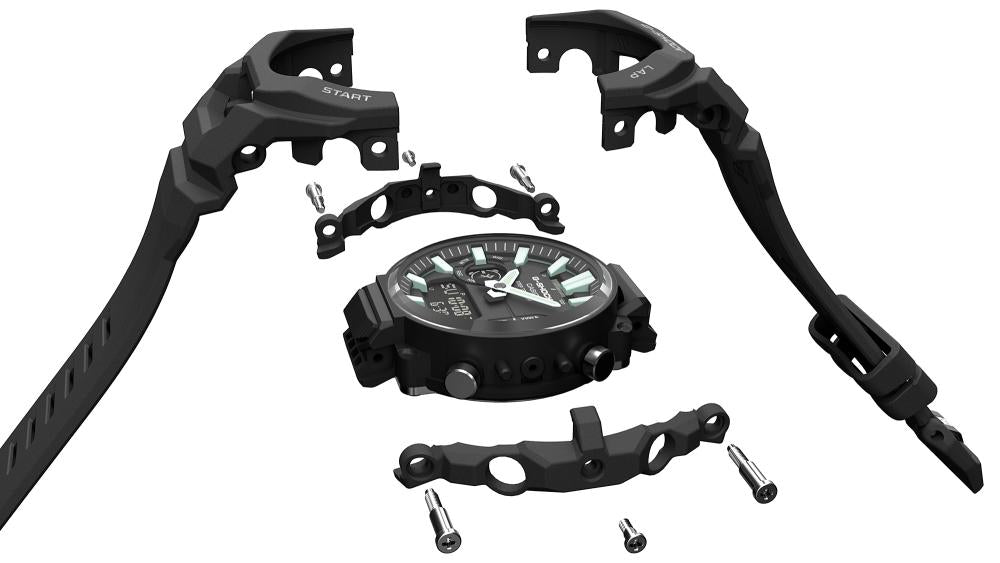 Collection G-Shock - GBA-950-1AER - Montre Casio – boîtier et bracelet monobloc en résine bio noire – vue 3