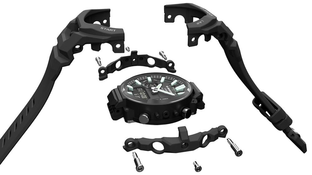 Collection G-Shock - GBA-950-2AER - Montre Casio – boîtier et bracelet monobloc en résine bio bleue – vue 4