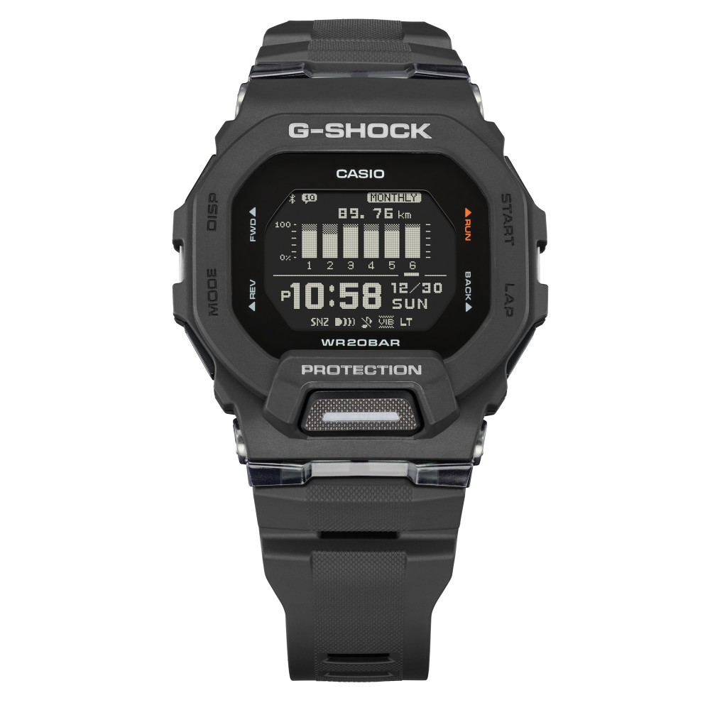 Collection G-Shock - GBD-200-1ER - Montre Casio – boîtier en résine noir, bracelet en résine noir, écran numérique – vue 2