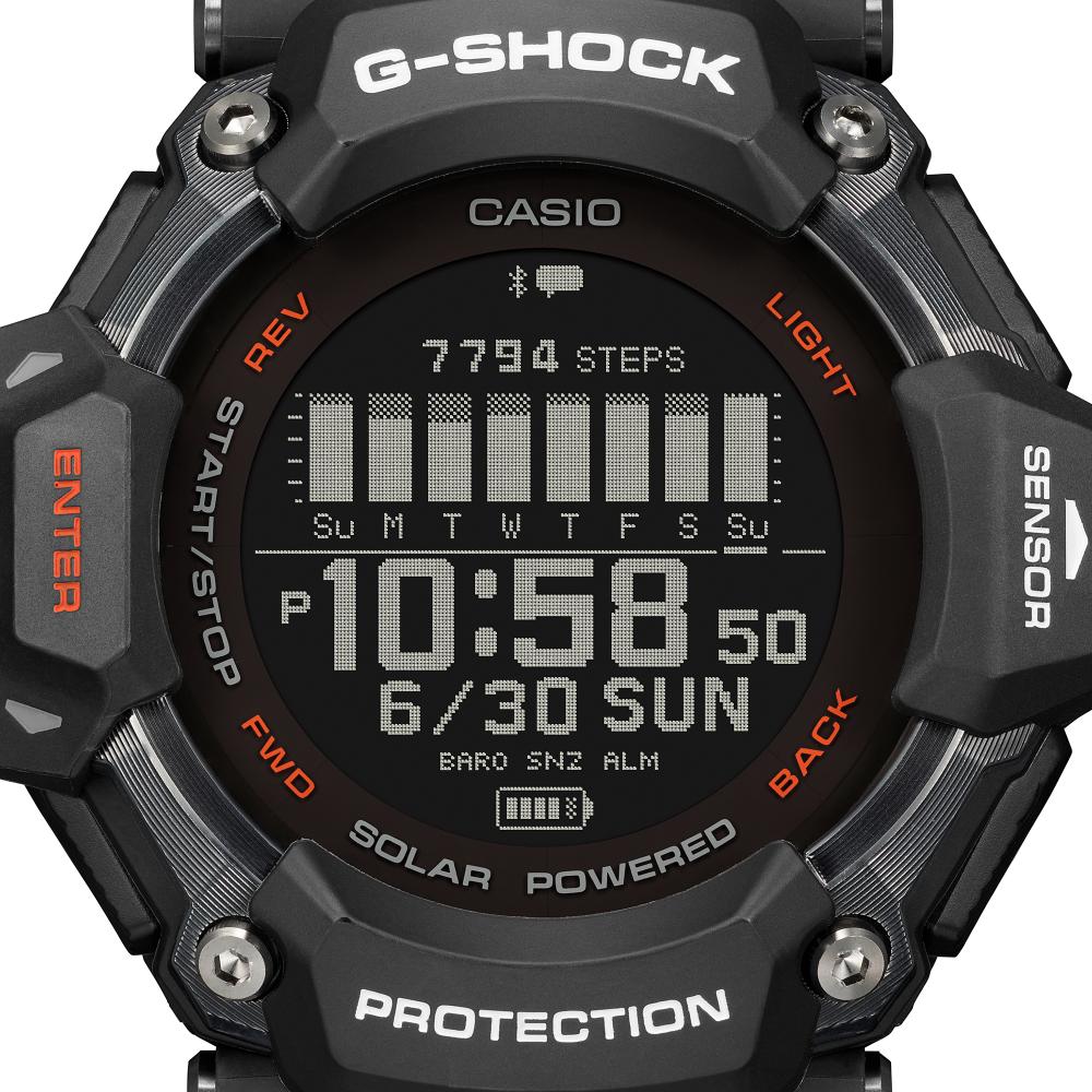Collection G-Shock - GBD-H2000-1AER - Montre Casio – montre numérique multisport, boîtier et bracelet en résine bio noire – vue 4