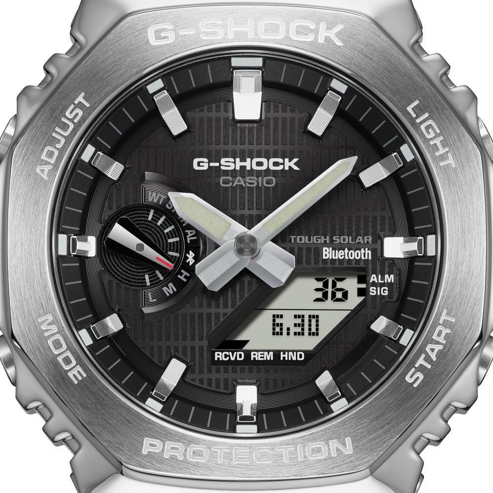 Collection G-Shock - GBM-2100-1AER - Montre Casio – boîtier octogonal noir, bracelet en résine bio noire – vue 5