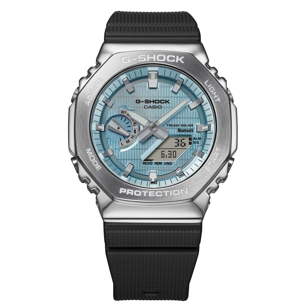 Collection G-Shock - GBM-2100A-1A2ER - Montre Casio – boîtier noir à lunette octogonale à revêtement métallique, bracelet en résine bio noire – vue 5
