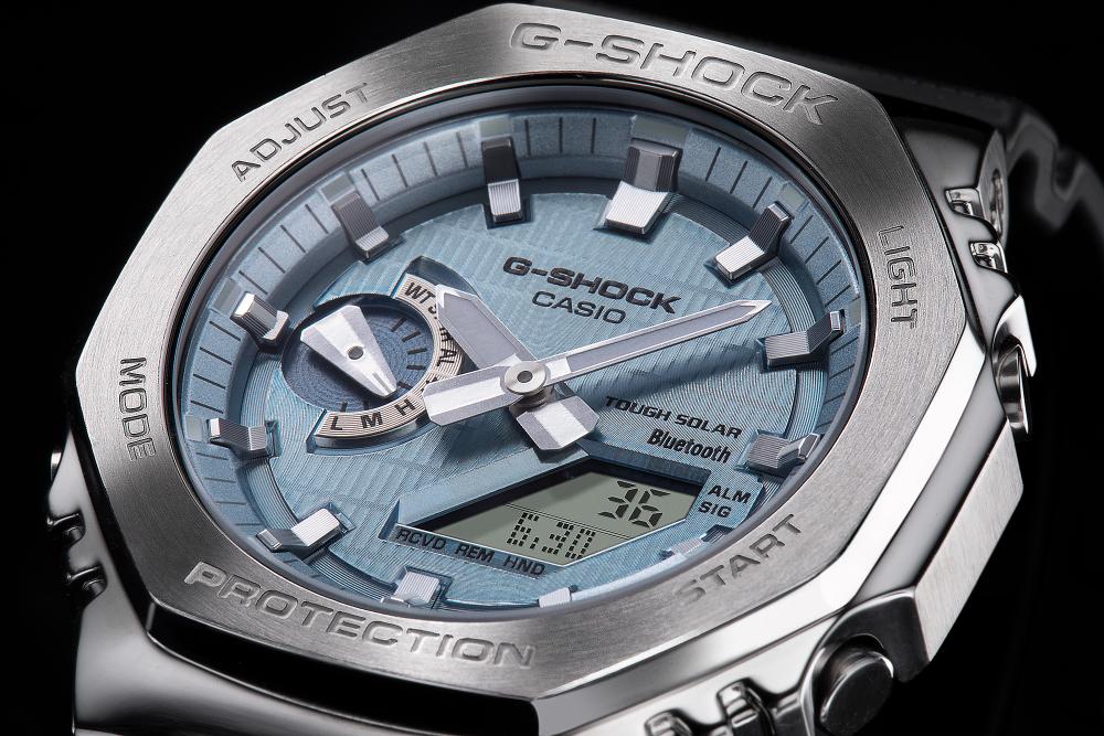 Collection G-Shock - GBM-2100A-1A2ER - Montre Casio – boîtier noir à lunette octogonale à revêtement métallique, bracelet en résine bio noire – vue 6