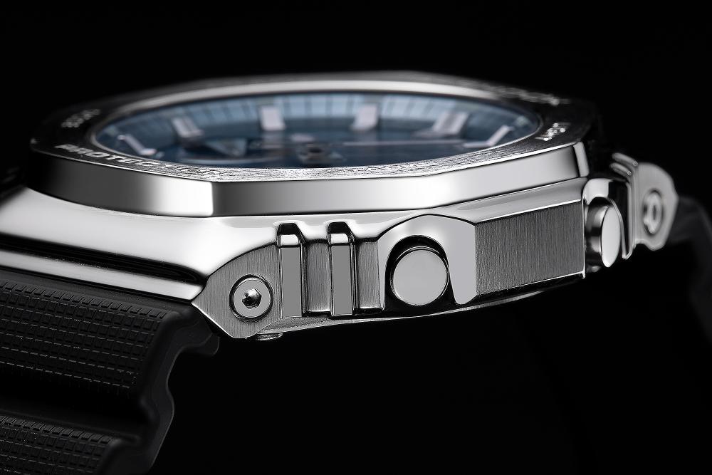 Collection G-Shock - GBM-2100A-1A2ER - Montre Casio – boîtier noir à lunette octogonale à revêtement métallique, bracelet en résine bio noire – vue 7