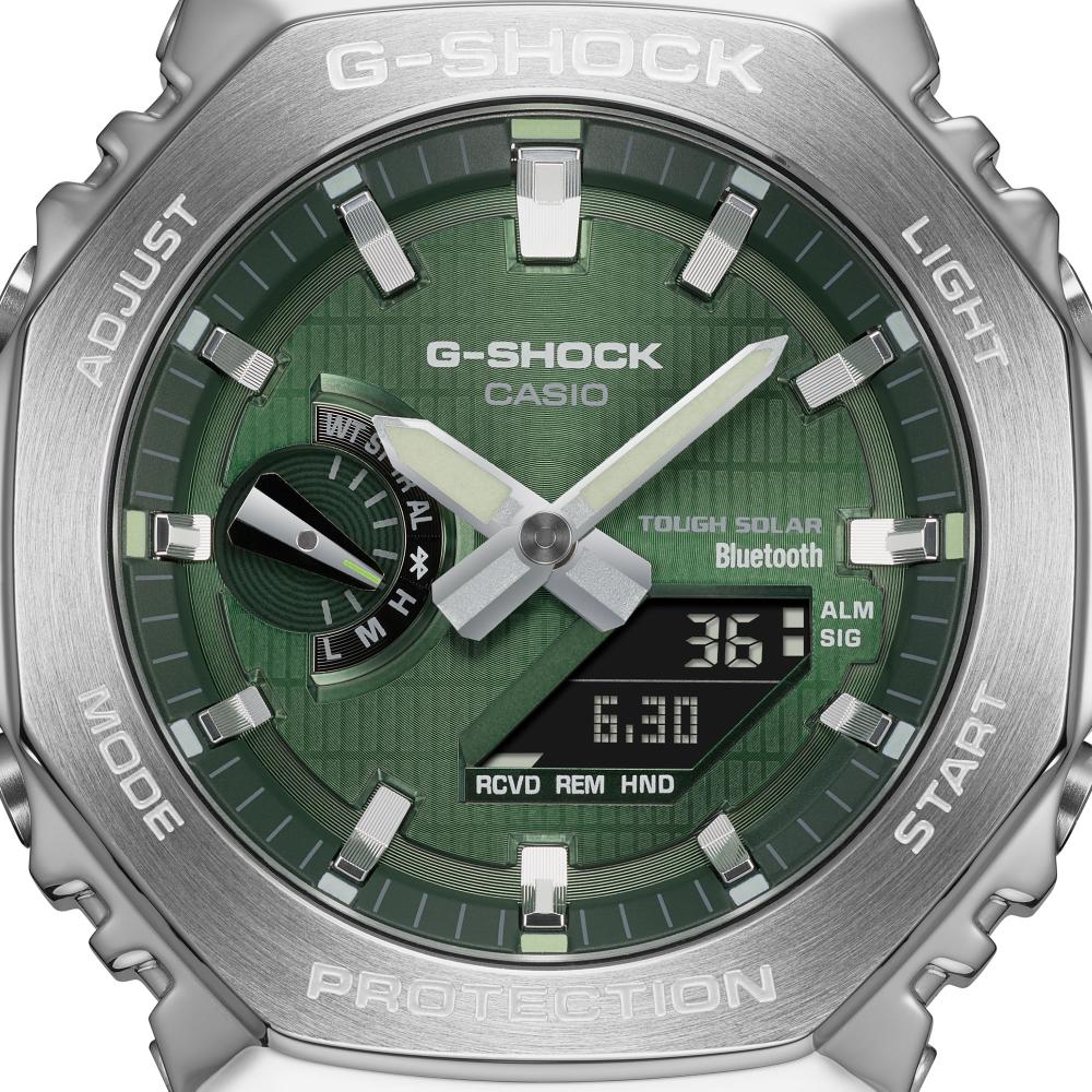 Collection G-Shock - GBM-2100A-1A3ER - Montre Casio – boîtier noir à lunette octogonale métallique, bracelet en résine bio noire – vue 4