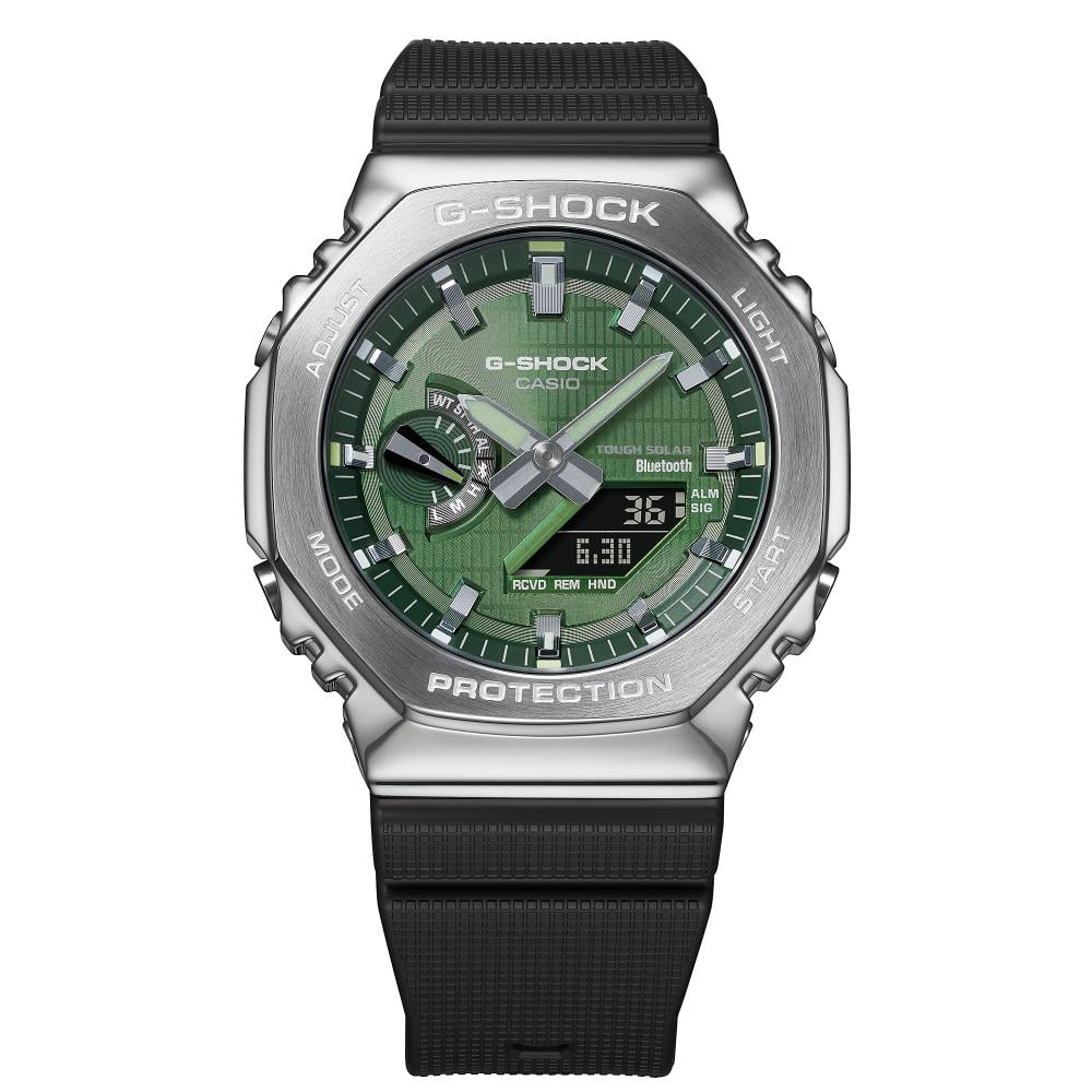 Collection G-Shock - GBM-2100A-1A3ER - Montre Casio – boîtier noir à lunette octogonale métallique, bracelet en résine bio noire – vue 3
