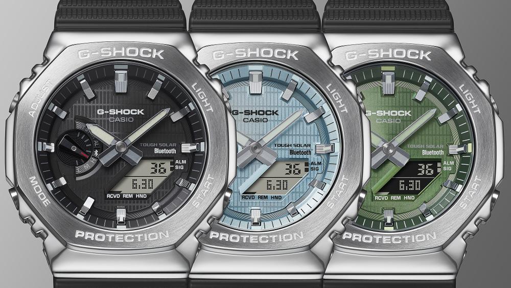 Collection G-Shock - GBM-2100A-1A2ER - Montre Casio – boîtier noir à lunette octogonale à revêtement métallique, bracelet en résine bio noire – vue 4