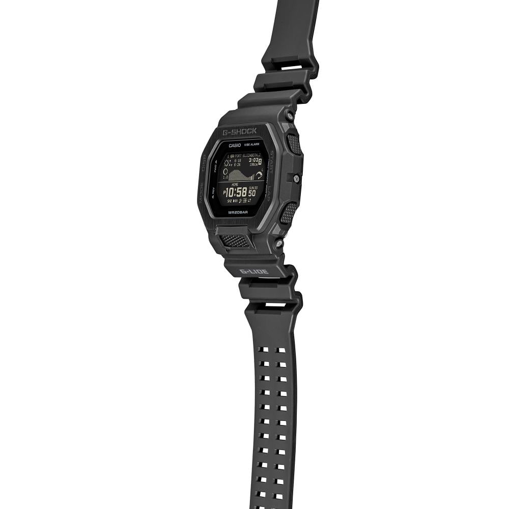 Collection G-Shock - GBX-100NS-1ER - Montre Casio – montre numérique noire, lunette en acier à placage ionique noir, bracelet en résine noire – vue 8