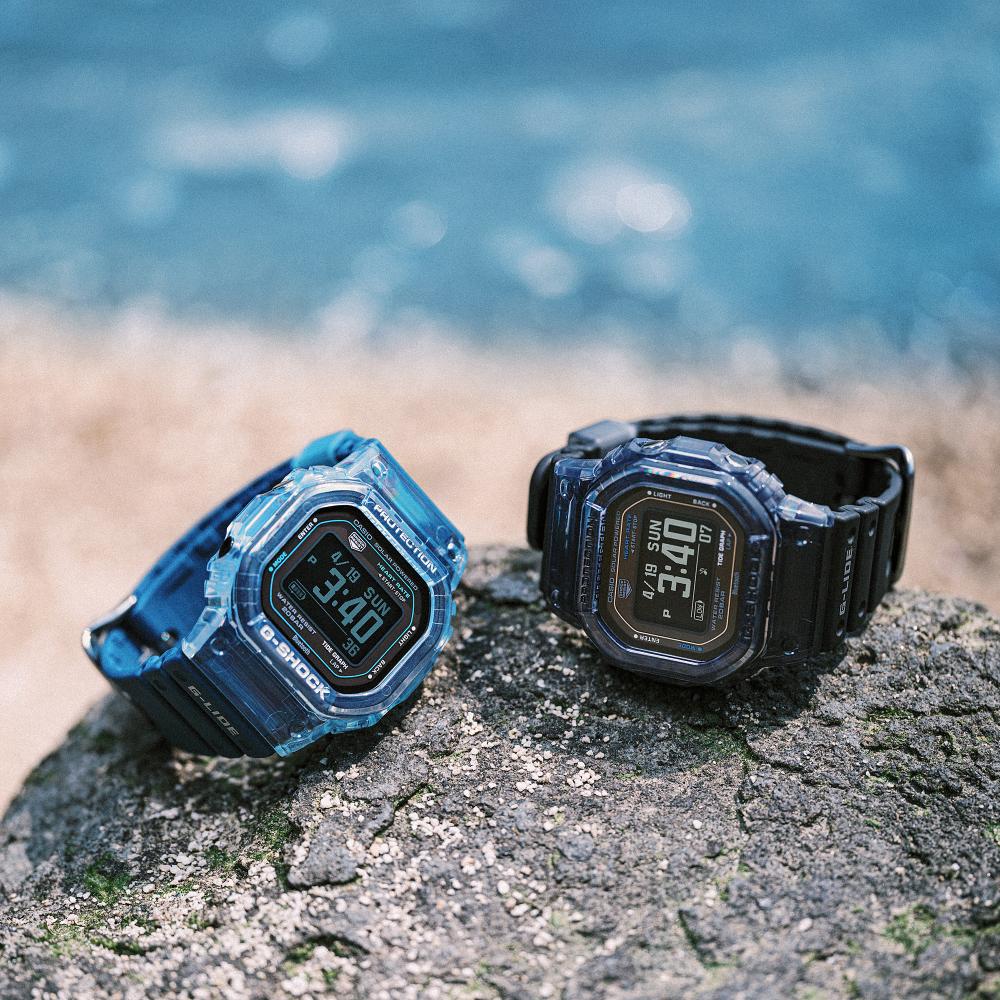 Collection G-Shock - GBX-H5600-1ER - Montre Casio – boîtier à lunette translucide, bracelet en résine bio noir, écran numérique – vue 7