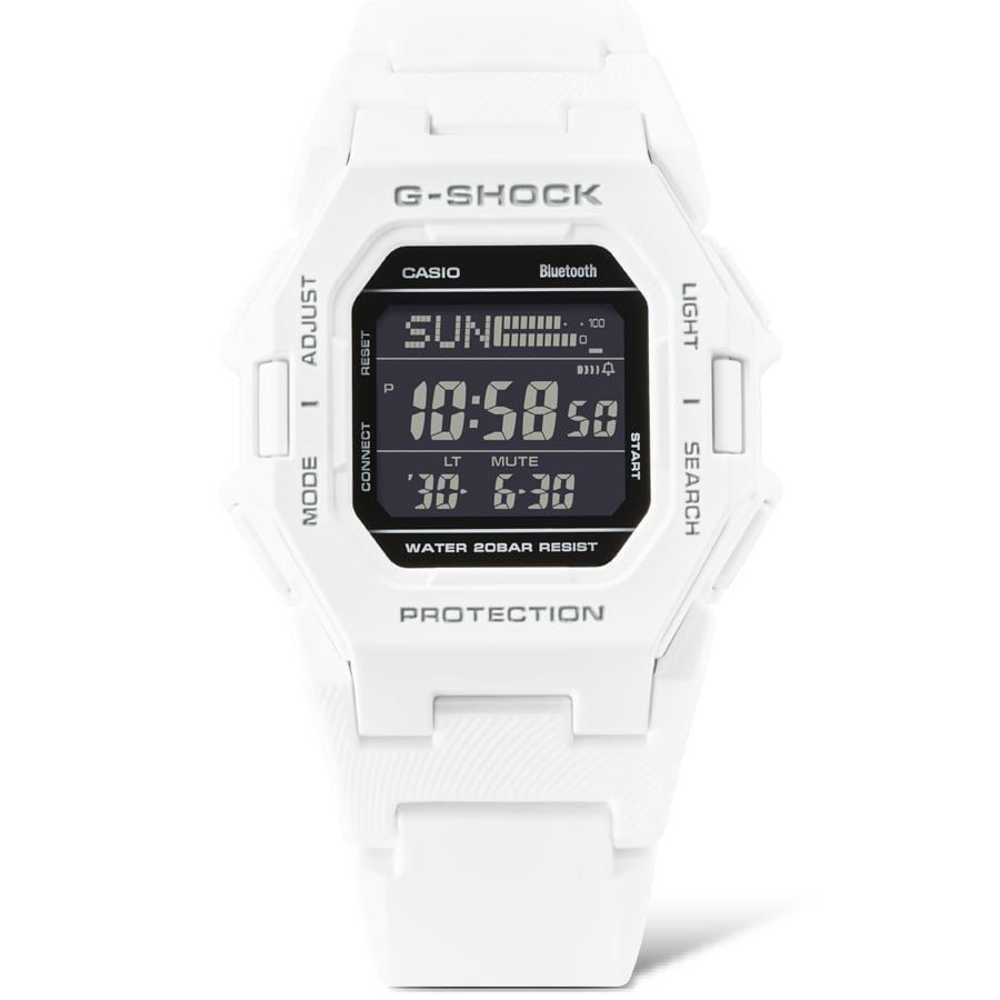 Collection G-Shock - GD-B500-7ER - Montre Casio – montre numérique compacte, boîtier en résine blanc, bracelet en résine blanc – vue 2