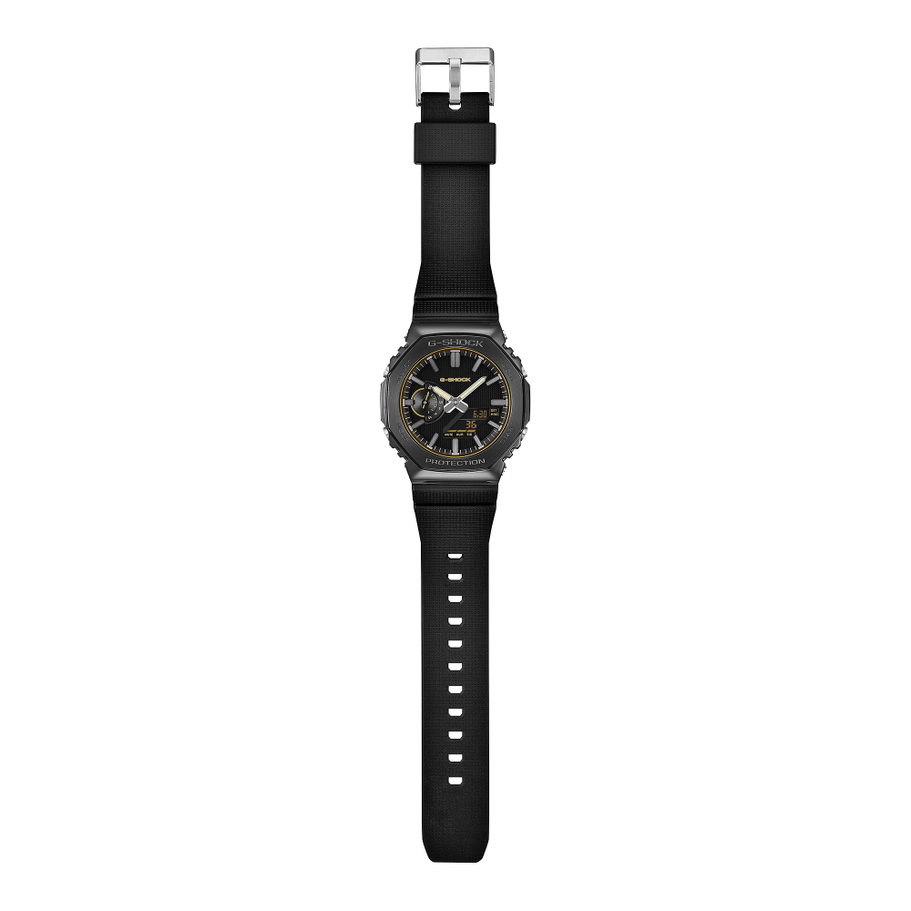 Collection G-Shock - GM-2100LXB-1A9ER - Montre Casio – boîtier noir avec lunette en acier à placage ionique noir, bracelet en résine bio noire – vue 5