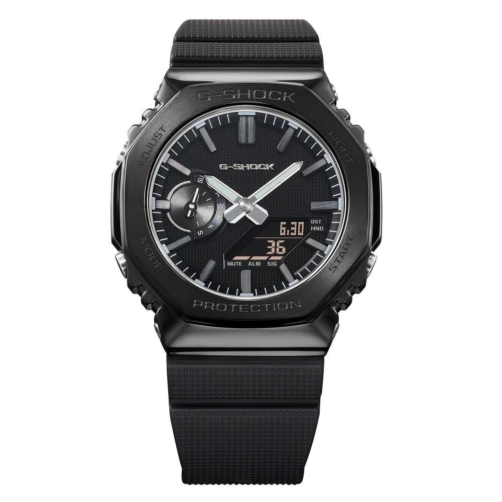 Collection G-Shock - GM-2100LXB-1AER - Montre Casio – boîtier noir à lunette en acier plaqué noir, bracelet en résine bio noire – vue 6