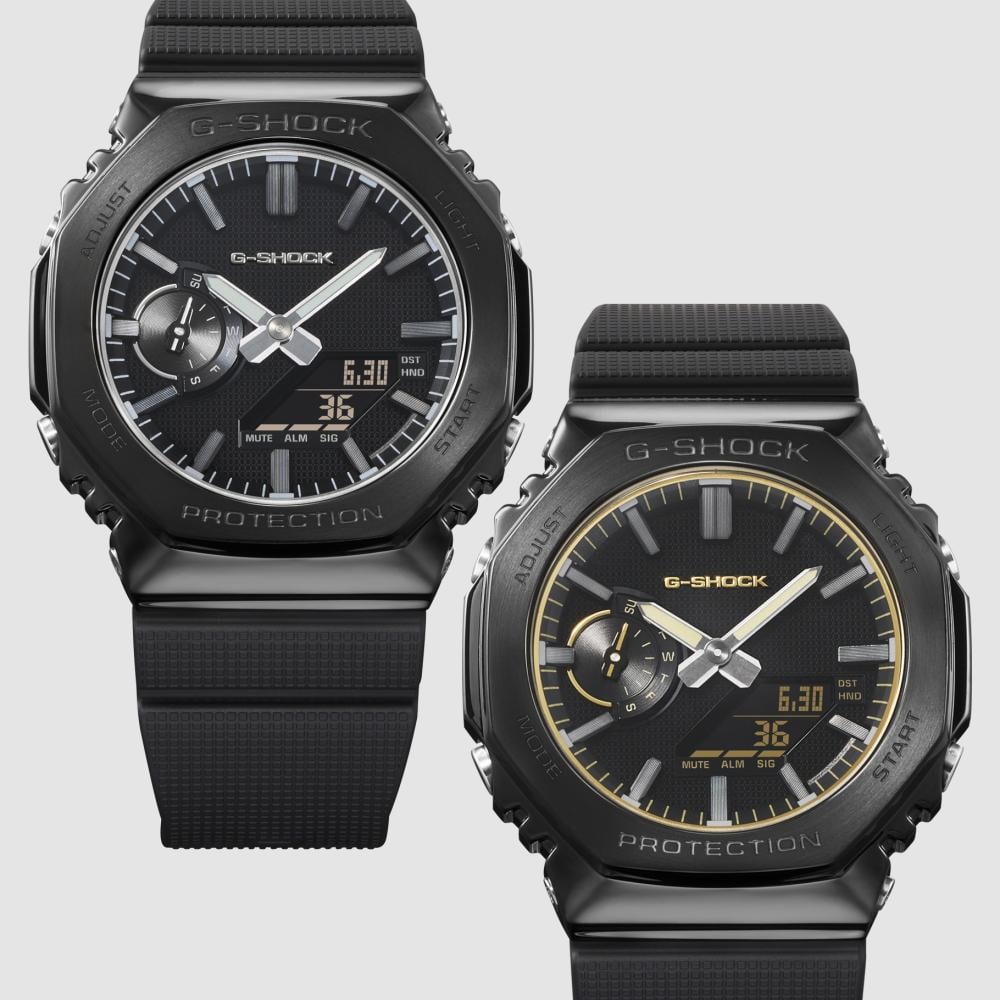 Collection G-Shock - GM-2100LXB-1AER - Montre Casio – boîtier noir à lunette en acier plaqué noir, bracelet en résine bio noire – vue 4