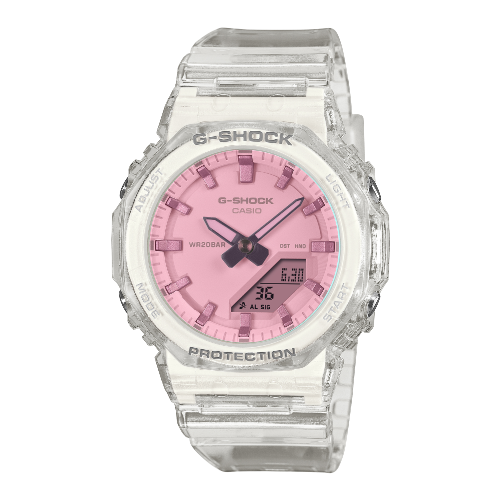 Collection G-Shock - GMA-P2100SR-7AER - Montre Casio – boîtier en résine translucide, verre irisé, bracelet en résine translucide – vue de face