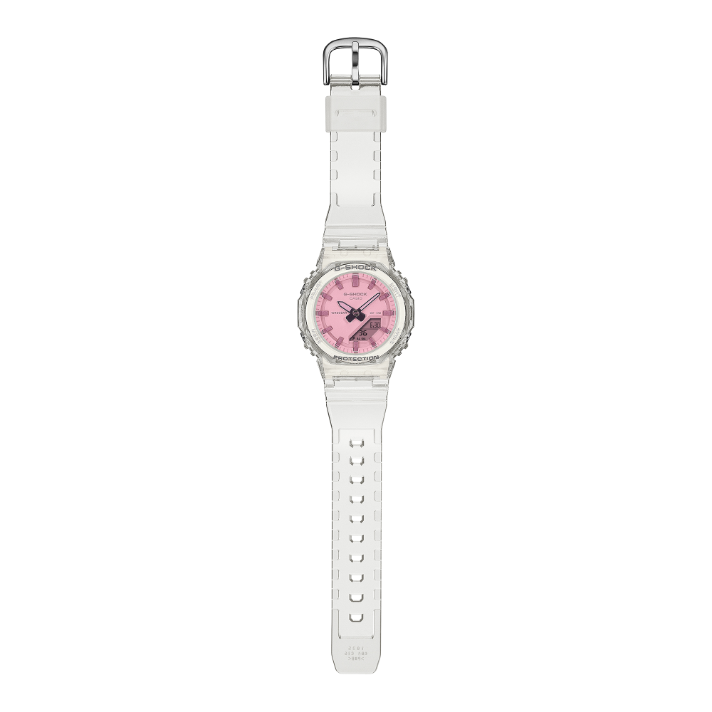 Collection G-Shock - GMA-P2100SR-7AER - Montre Casio – boîtier en résine translucide, verre irisé, bracelet en résine translucide – vue 7