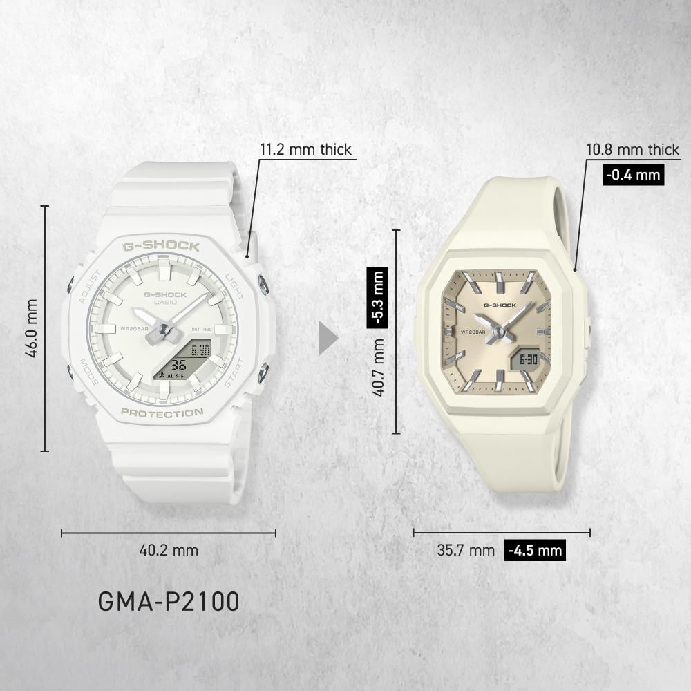 Collection G-Shock - GMA-S160-1BER - Montre Casio – petit boîtier en résine noir, bracelet en résine bio noir – vue 8