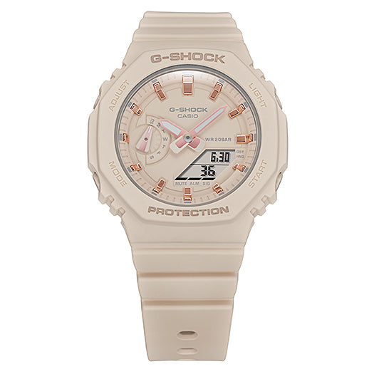 Collection G-Shock - GMA-S2100-4AER - Montre Casio – boîtier octogonal compact en carbone et résine rouge, bracelet en résine rouge – vue 4