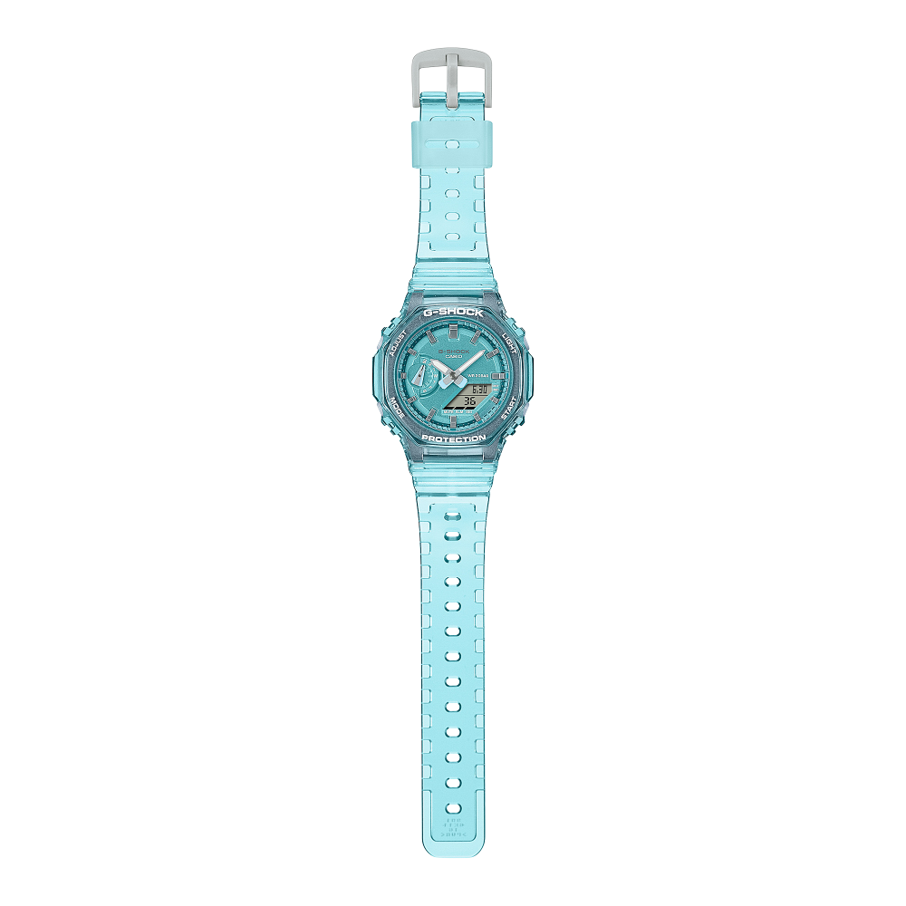 Collection G-Shock - GMA-S2100SK-2AER - Montre Casio – boîtier en carbone et résine bleu translucide, cadran bleu, bracelet en résine bleu – vue 3