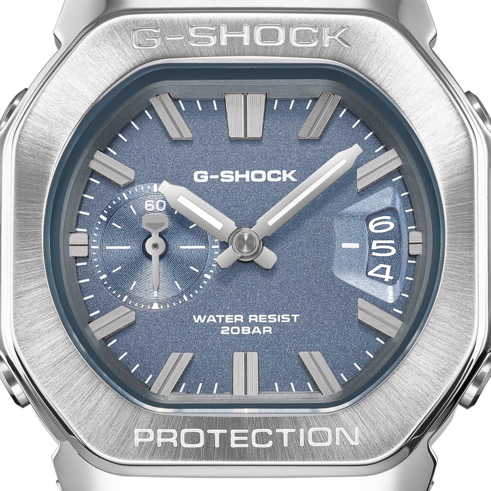 Collection G-Shock - GMC-2500D-1A2ER - Montre Casio – montre analogique, boîtier noir en résine bio et acier, bracelet en acier inoxydable argenté – vue 4