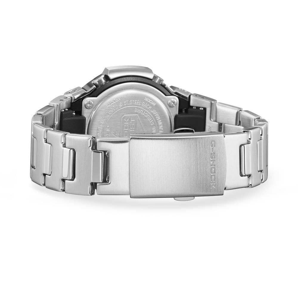 Collection G-Shock - GMC-2500D-1A2ER - Montre Casio – montre analogique, boîtier noir en résine bio et acier, bracelet en acier inoxydable argenté – vue 7