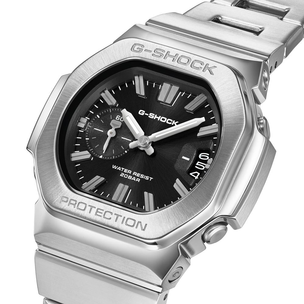 Collection G-Shock - GMC-2500D-1AER - Montre Casio – boîtier noir, bracelet en acier inoxydable à boucle déployante – vue 4