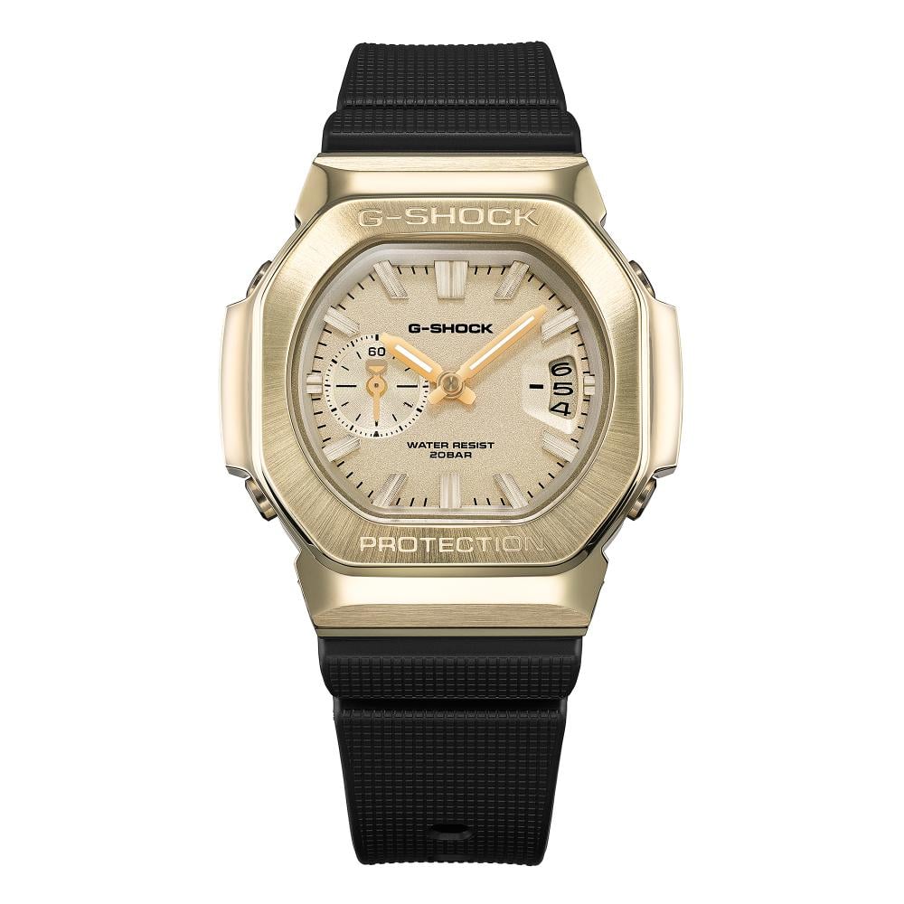 Collection G-Shock - GMC-2500G-9AER - Montre Casio – montre analogique, boîtier en résine bio et acier à lunette dorée, bracelet en résine bio – vue 7
