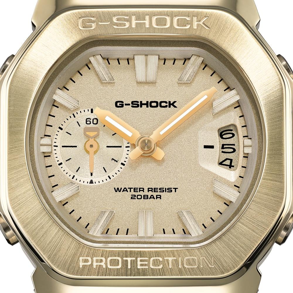 Collection G-Shock - GMC-2500G-9AER - Montre Casio – montre analogique, boîtier en résine bio et acier à lunette dorée, bracelet en résine bio – vue 3