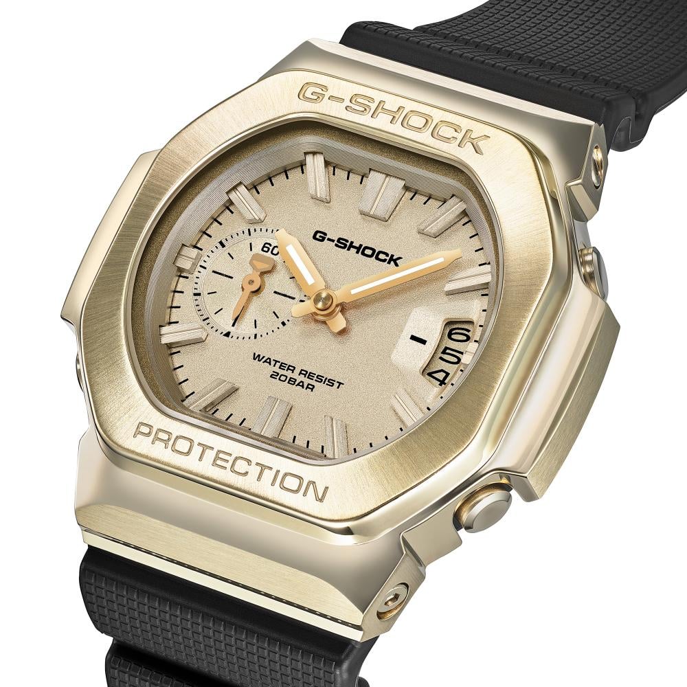Collection G-Shock - GMC-2500G-9AER - Montre Casio – montre analogique, boîtier en résine bio et acier à lunette dorée, bracelet en résine bio – vue 4