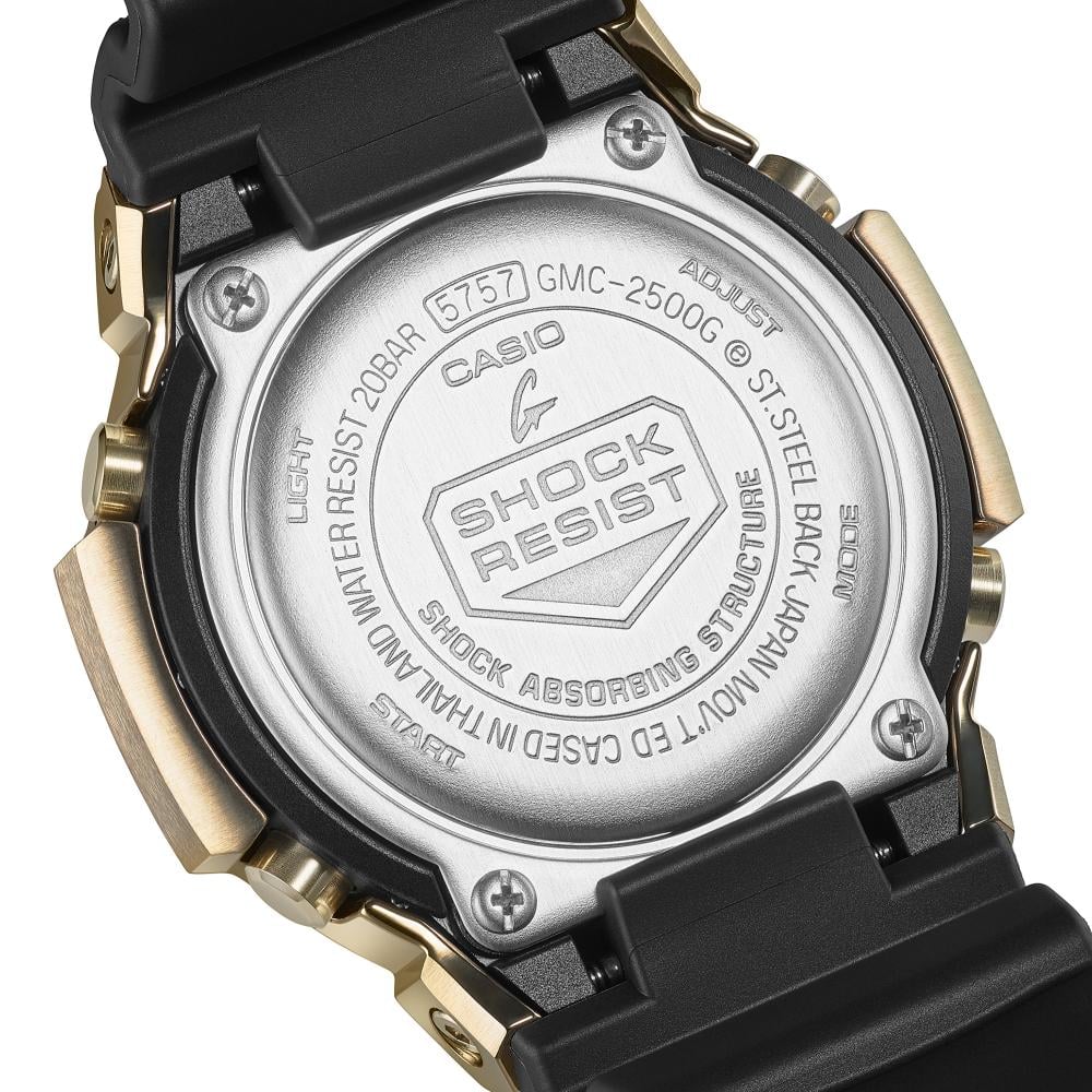 Collection G-Shock - GMC-2500G-9AER - Montre Casio – montre analogique, boîtier en résine bio et acier à lunette dorée, bracelet en résine bio – vue 5