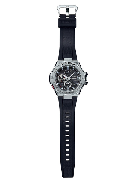 Collection G-Shock - GST-B100-1AER - Montre Casio – grand boîtier noir à chronographe analogique, bracelet en résine noire – vue 3