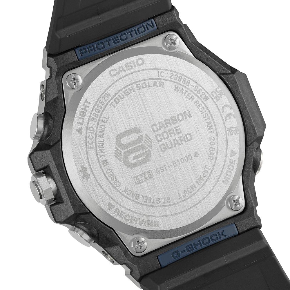 Collection G-Shock - GST-B1000-2AER - Montre Casio – montre analogique, boîtier en carbone bio et acier bleu, bracelet en résine bio – vue 6