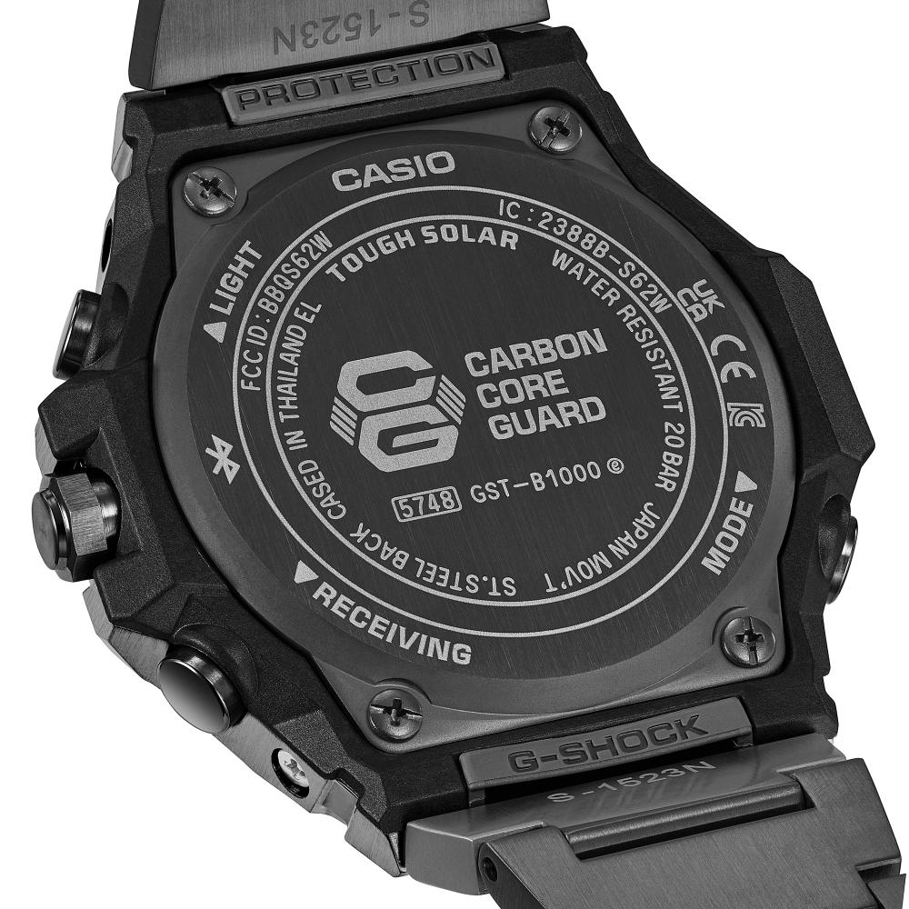 Collection G-Shock - GST-B1000BD-1AER - Montre Casio – boîtier en acier à placage ionique noir, bracelet en acier inoxydable noir – vue 3