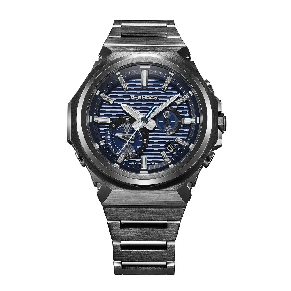 Collection G-Shock - GST-B1000BD-2AER - Montre Casio – boîtier en acier à placage ionique gris foncé, cadran bleu, bracelet en acier assorti – vue 5