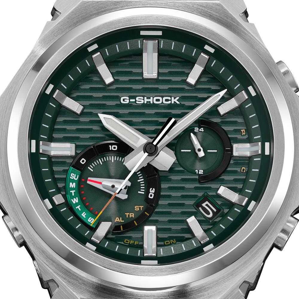 Collection G-Shock - GST-B1000D-3AER - Montre Casio – boîtier en acier inoxydable, cadran vert, bracelet en acier inoxydable – vue 8