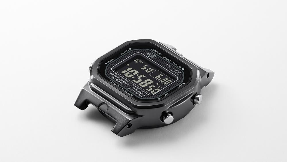 Collection G-Shock - GW-5000HS-1ER - Montre Casio – boîtier métallique noir revêtu DLC, bracelet en résine bio noire – vue 5