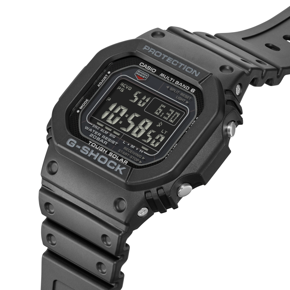 Collection G-Shock - GW-M5610U-1BER - Montre Casio – boîtier en résine noir, écran LCD inversé, bracelet en résine noire – vue 4