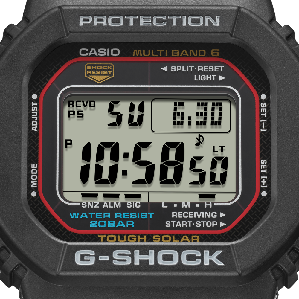 Collection G-Shock - GW-M5610U-1ER - Montre Casio – boîtier carré en résine noire, bracelet en résine noire – vue 3