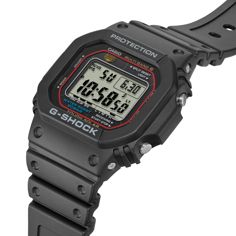 Collection G-Shock - GW-M5610U-1ER - Montre Casio – boîtier carré en résine noire, bracelet en résine noire – vue 6