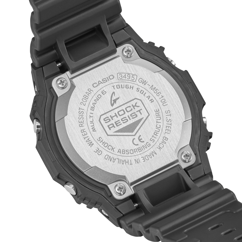 Collection G-Shock - GW-M5610U-1ER - Montre Casio – boîtier carré en résine noire, bracelet en résine noire – vue 7