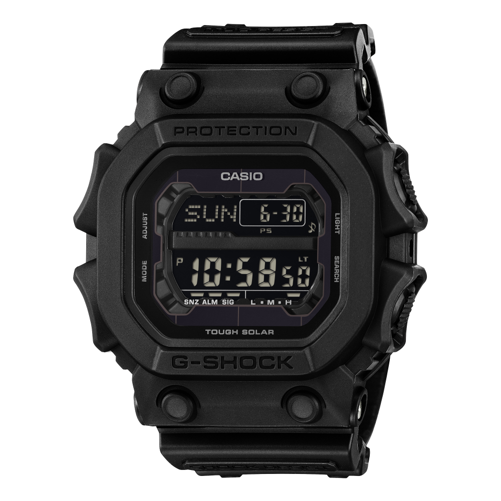Collection G-Shock - GX-56UBB-1ER - Montre Casio – grand boîtier en résine noir mat, bracelet en résine noire – vue de face