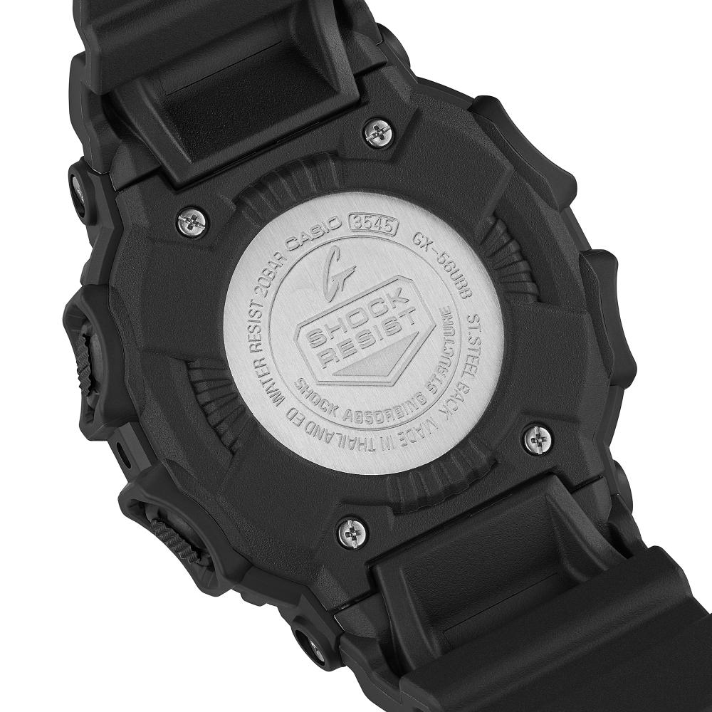 Collection G-Shock - GX-56UBB-1ER - Montre Casio – grand boîtier en résine noir mat, bracelet en résine noire – vue 5