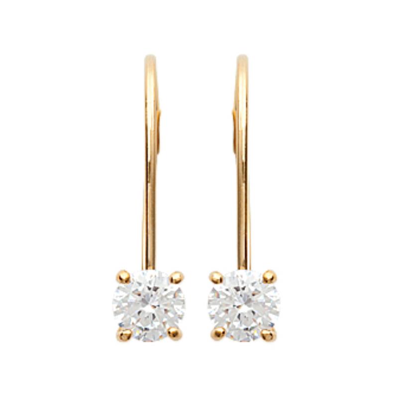 Boucles d’Oreilles Rondes – Plaqué Or | Azuline