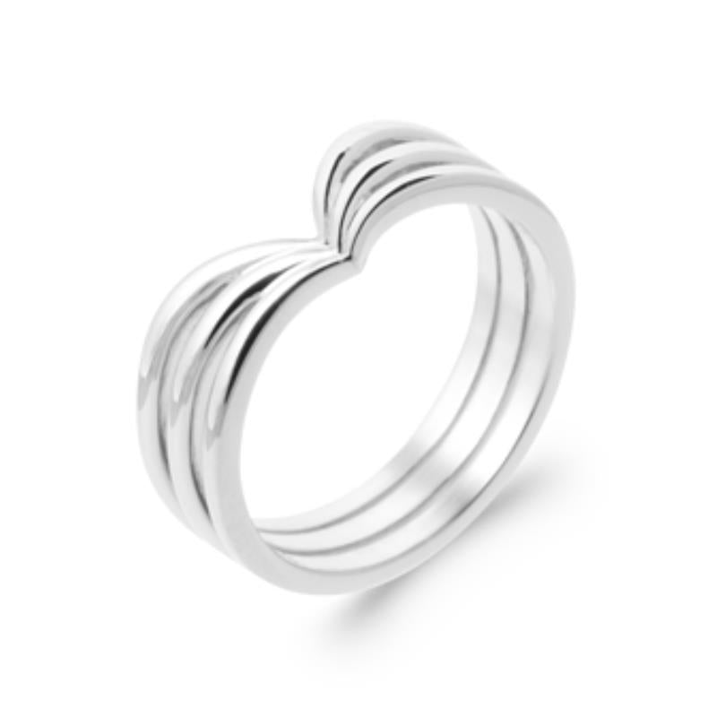 Vågig Ring – Silver | Azulin
