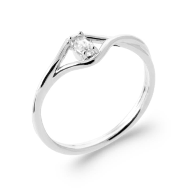 Solitärring – Silver | Azulin